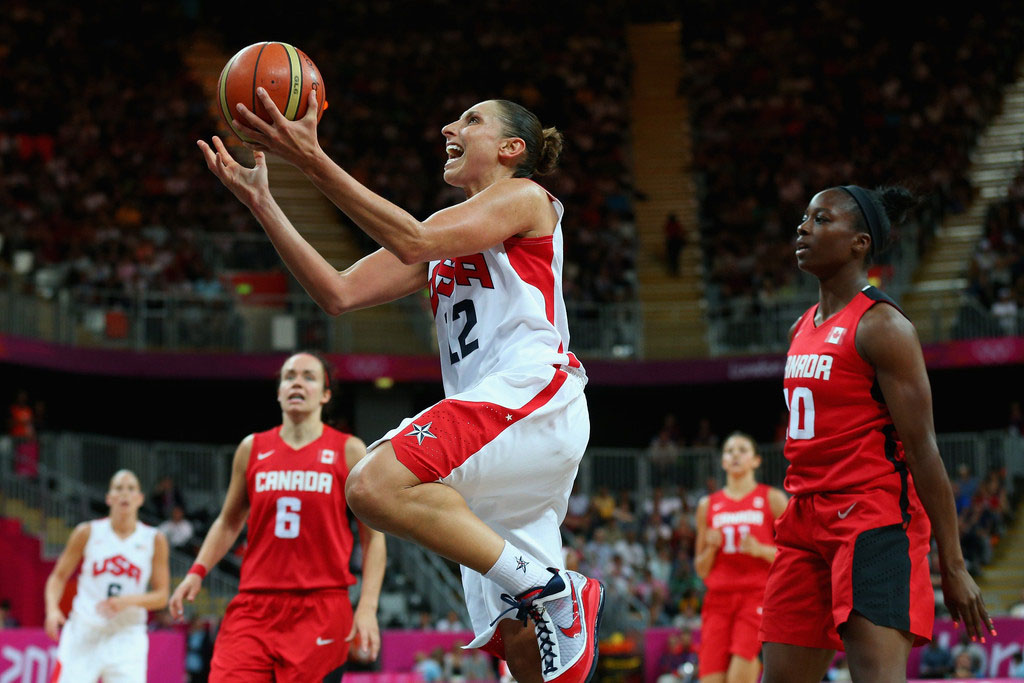 Nike Team USA (Diana Taurasi) (Road) Women's Basketball Jersey.