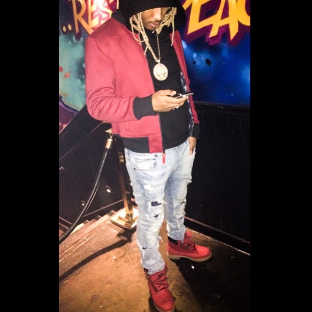 Future wearing VILLA x Timberland JTM