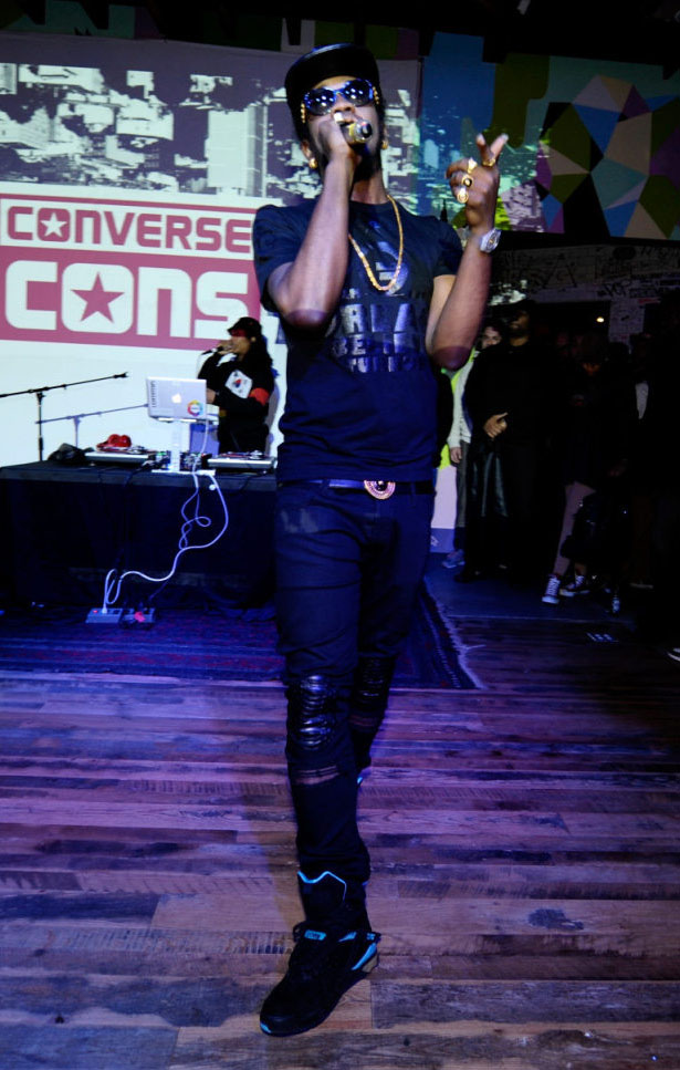 Trinidad James wearing Converse Aerojam