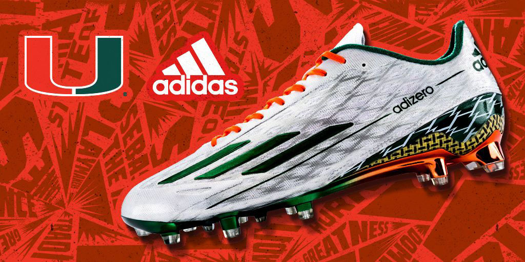 miami hurricanes football cleats