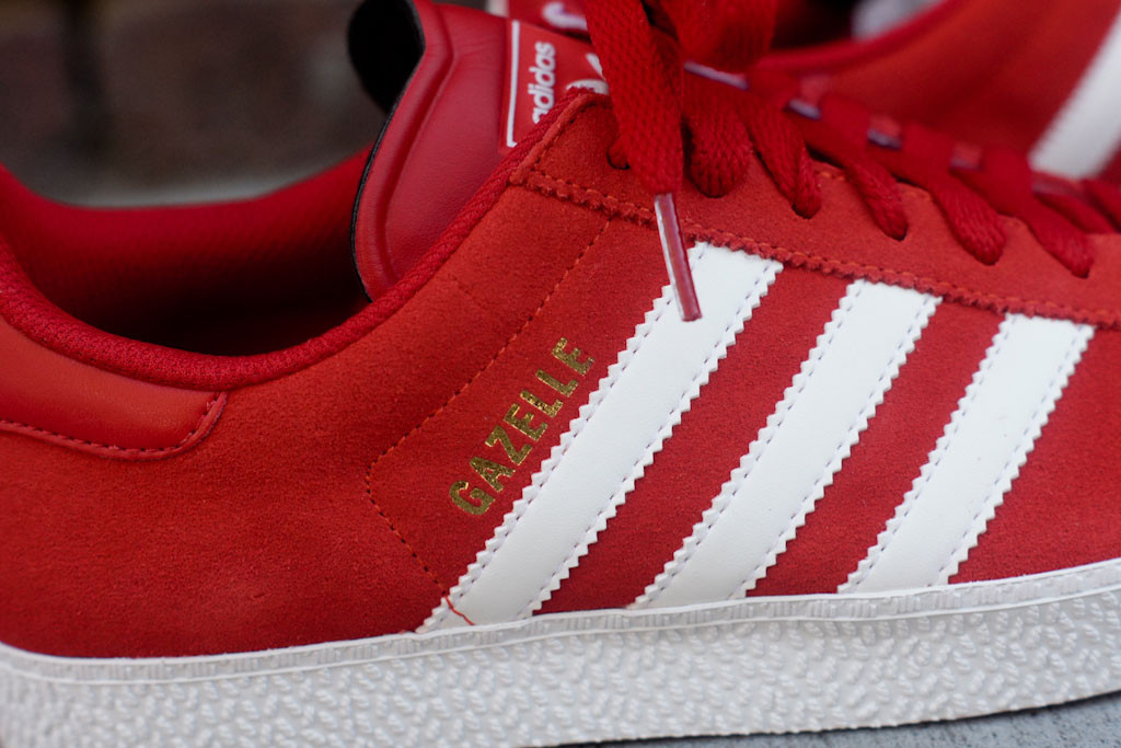 white and red gazelle