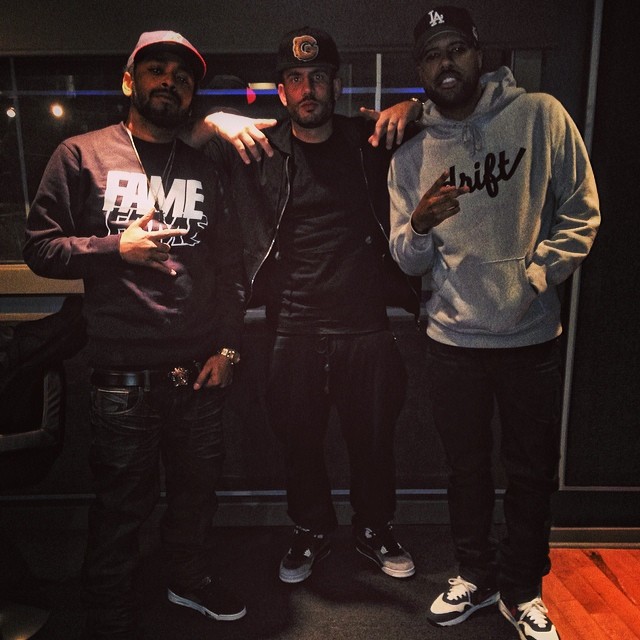 DJ Drama wearing Air Jordan 4 Fear