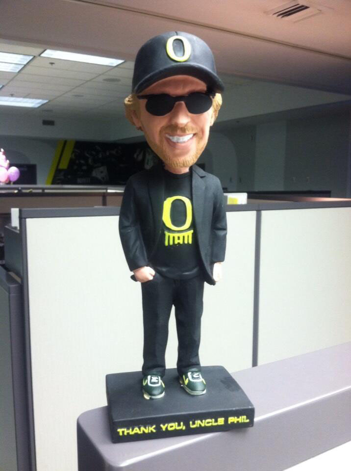 Phil Knight Bobblehead Night on Saturday