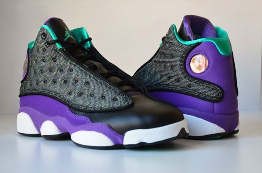 jordan 13 purple and teal