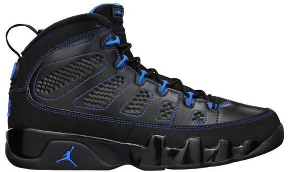 jordan 9 retro blue and black