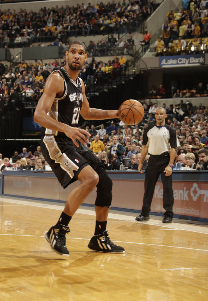 Tim Duncan wearing adidas Flight Path PE