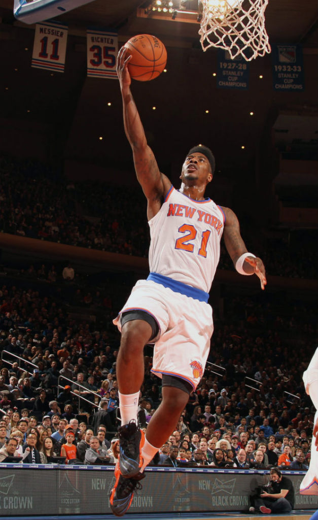 Iman Shumpert wearing adidas Real Deal Knicks PE (3)