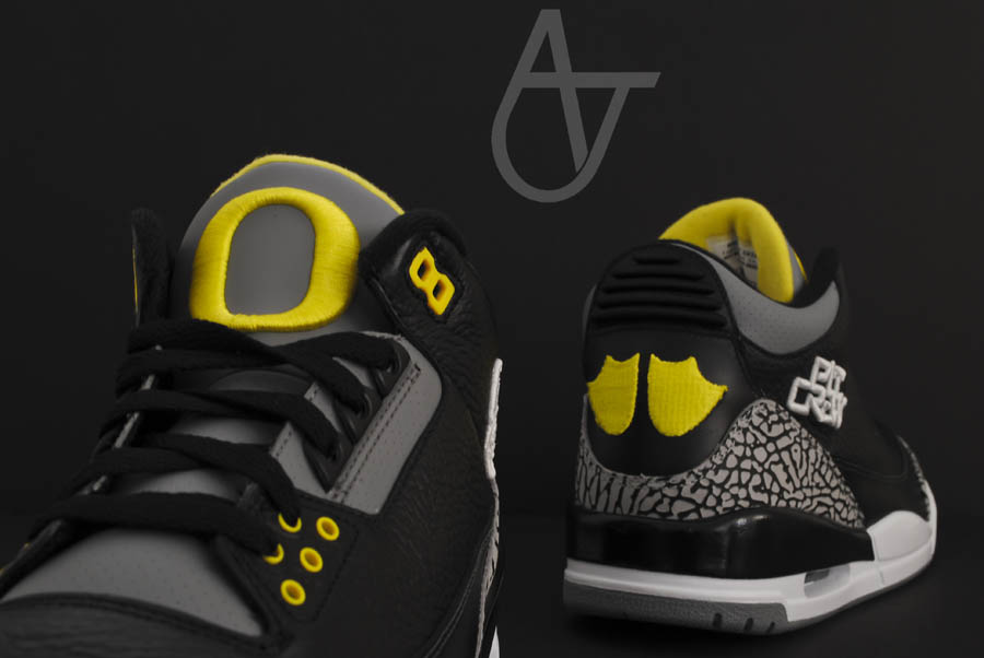 Air Jordan Retro 3 - Oregon Ducks Pit Crew Away (8)