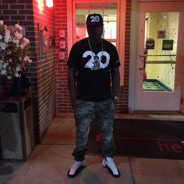 Jadakiss wearing Air Jordan XII 12 Taxi