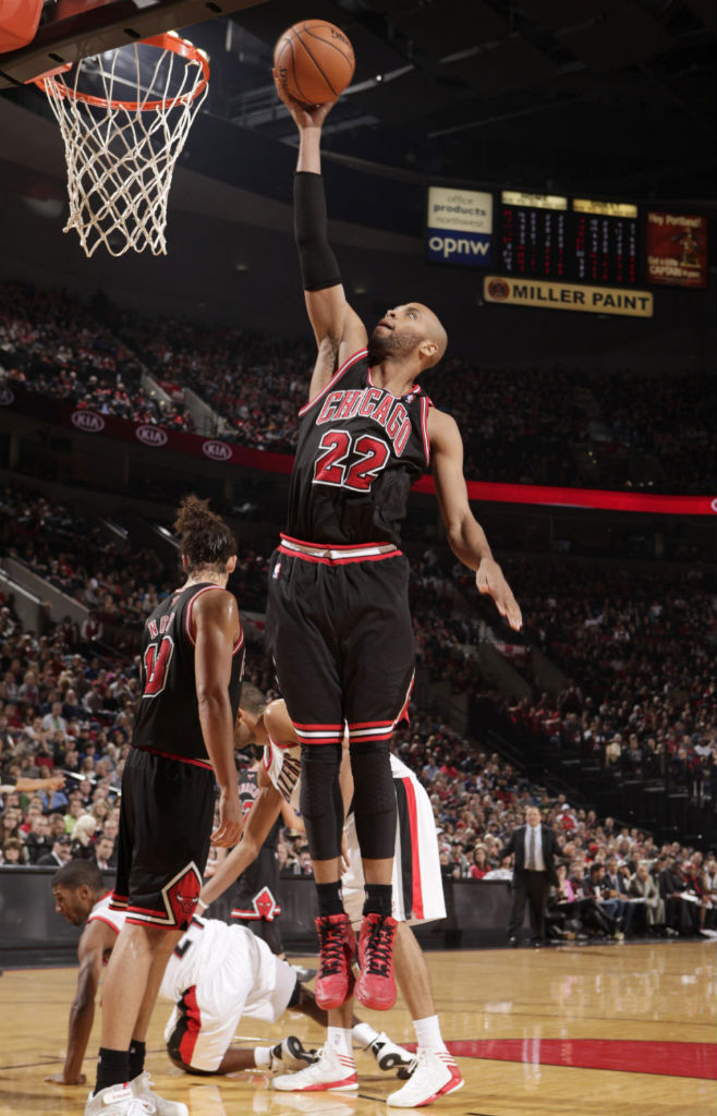 Taj Gibson wearing adidas adizero Crazy Light 2