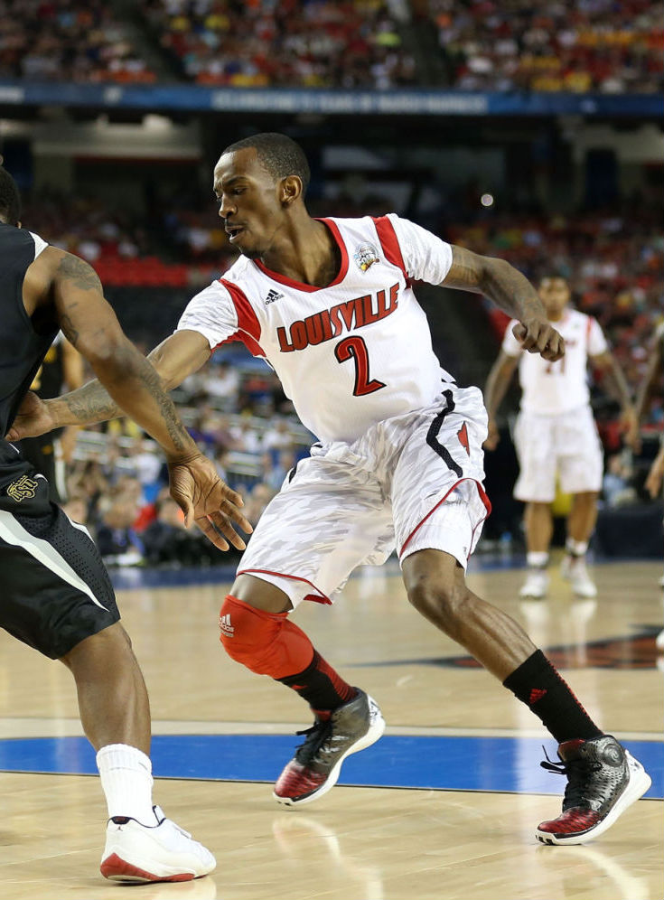 Russ Smith wearing adidas Rose 3.5 Away
