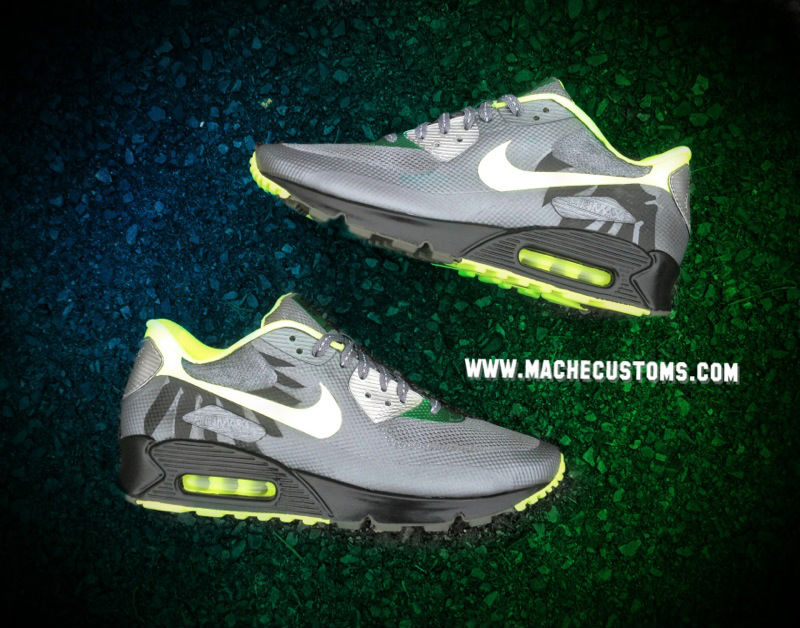 Nike Air Max 90 Hyperfuse Oregon Ducks by Mache Custom Kicks (1)