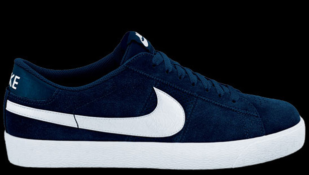 nike blazer low navy blue