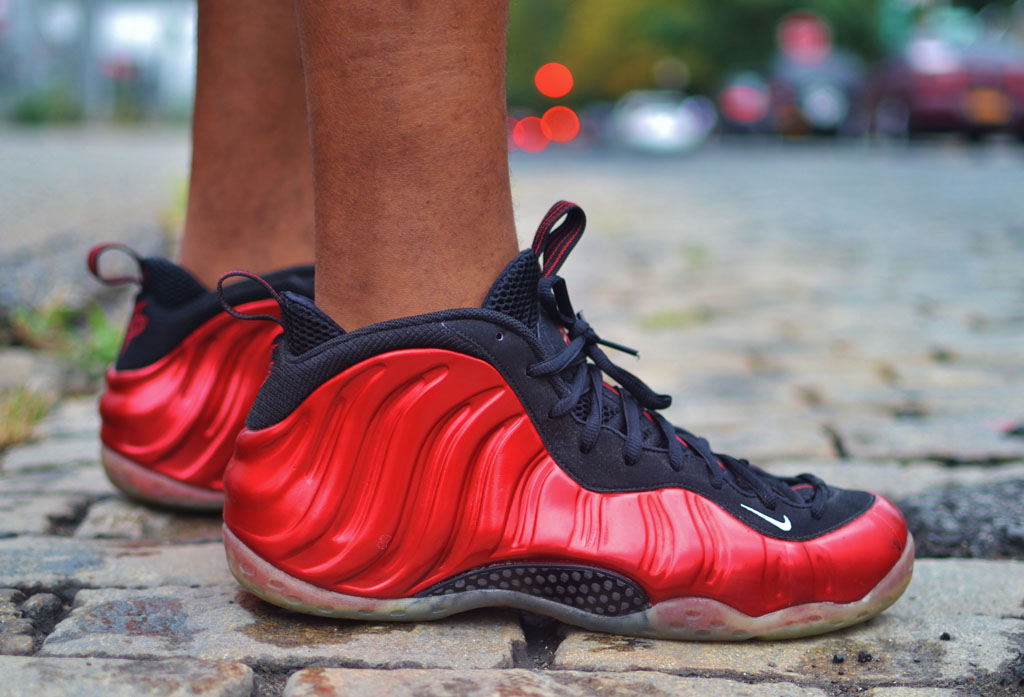 Jamrock84 in the 'Metallic Red' Nike Air Foamposite One