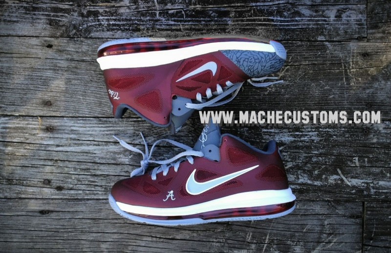 Nike LeBron 9 Low Roll Tide by Mache Custom Kicks (1)