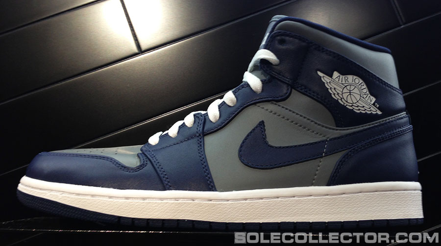 navy blue and gray jordans