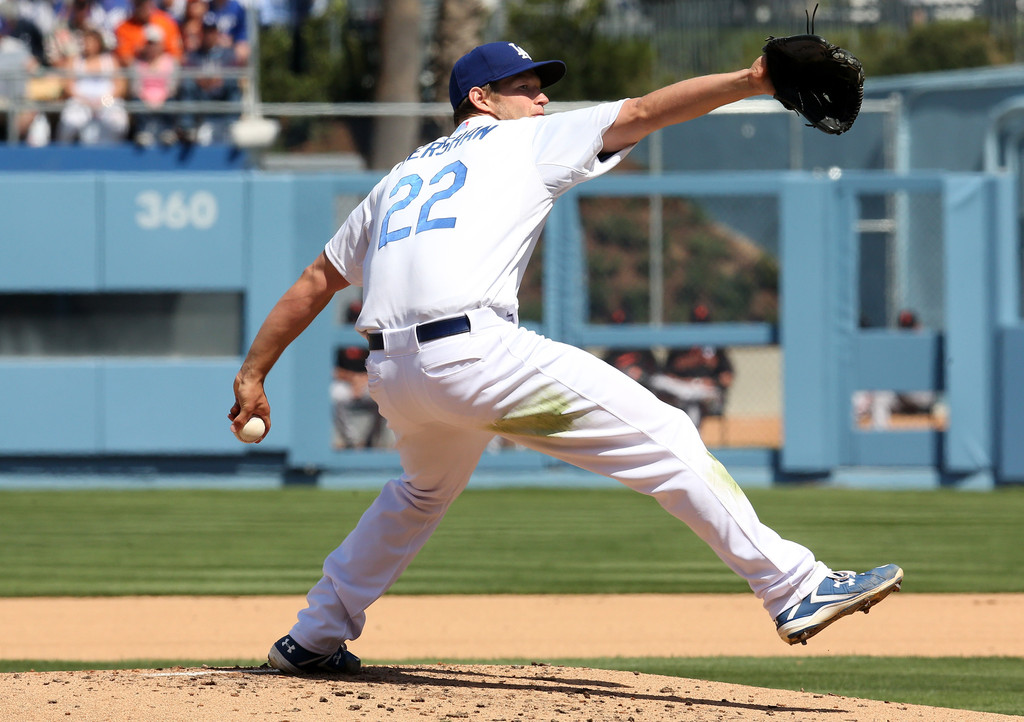 A detailed view of the Asics shoes of Yu Darvish of the Chicago