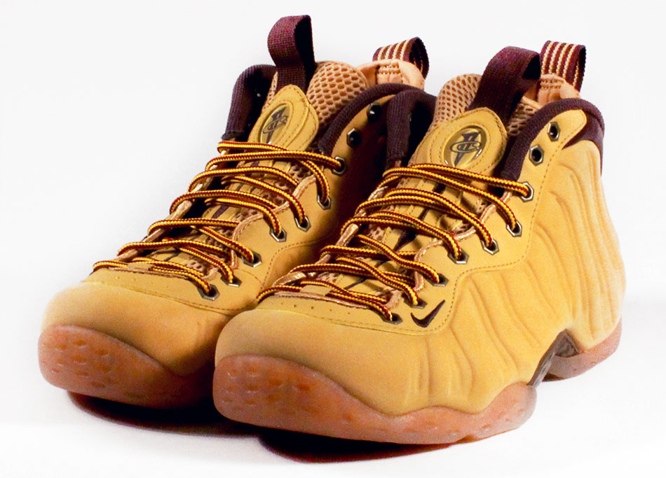 wheat foamposites on feet