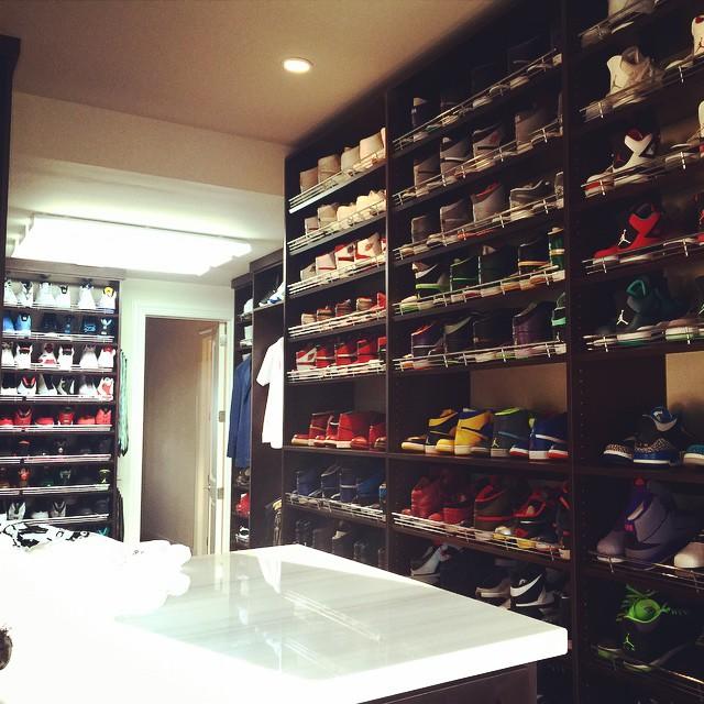 The 15 Best Celebrity Sneaker Closets Sole Collector