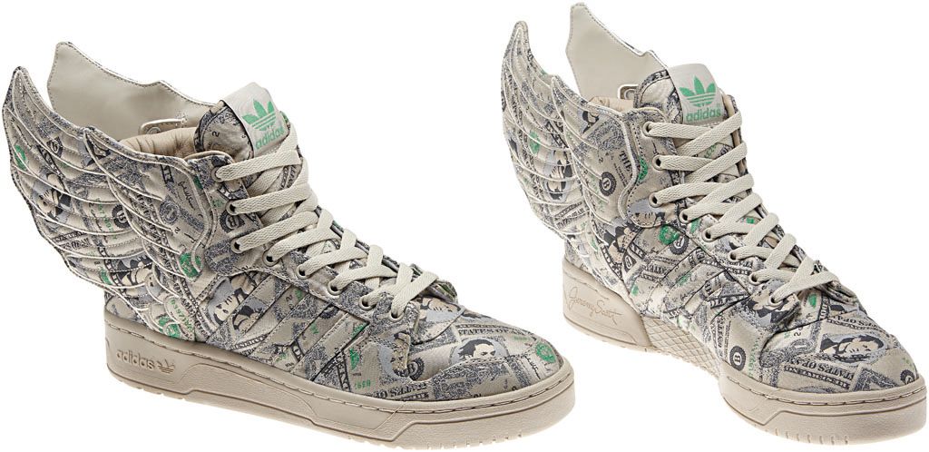 spectrum Suspect Pleated adidas Originals by Jeremy Scott 'Money Wings' 2.0 | Sole Collector