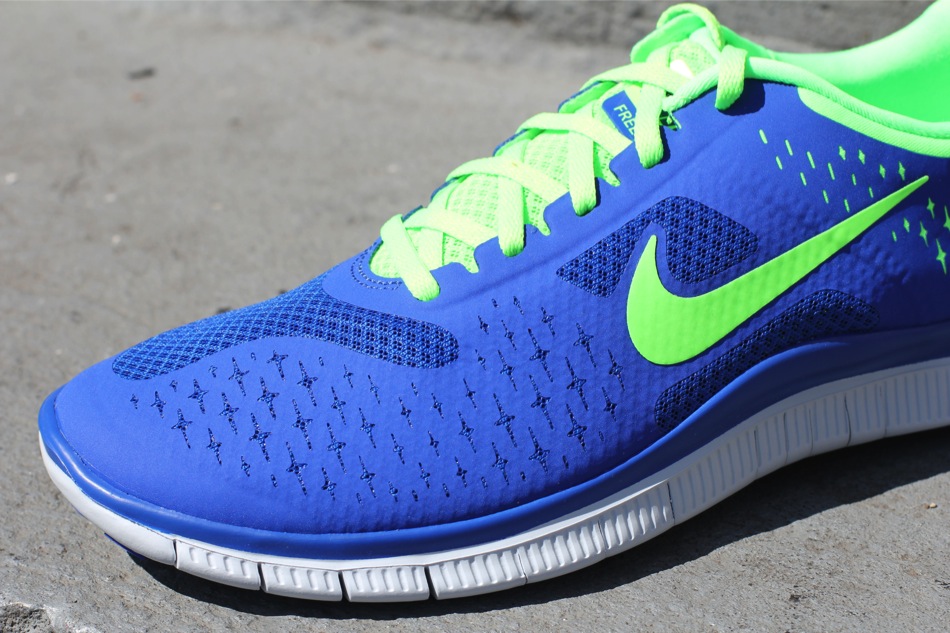 nike free 4.0 flyknit electric green