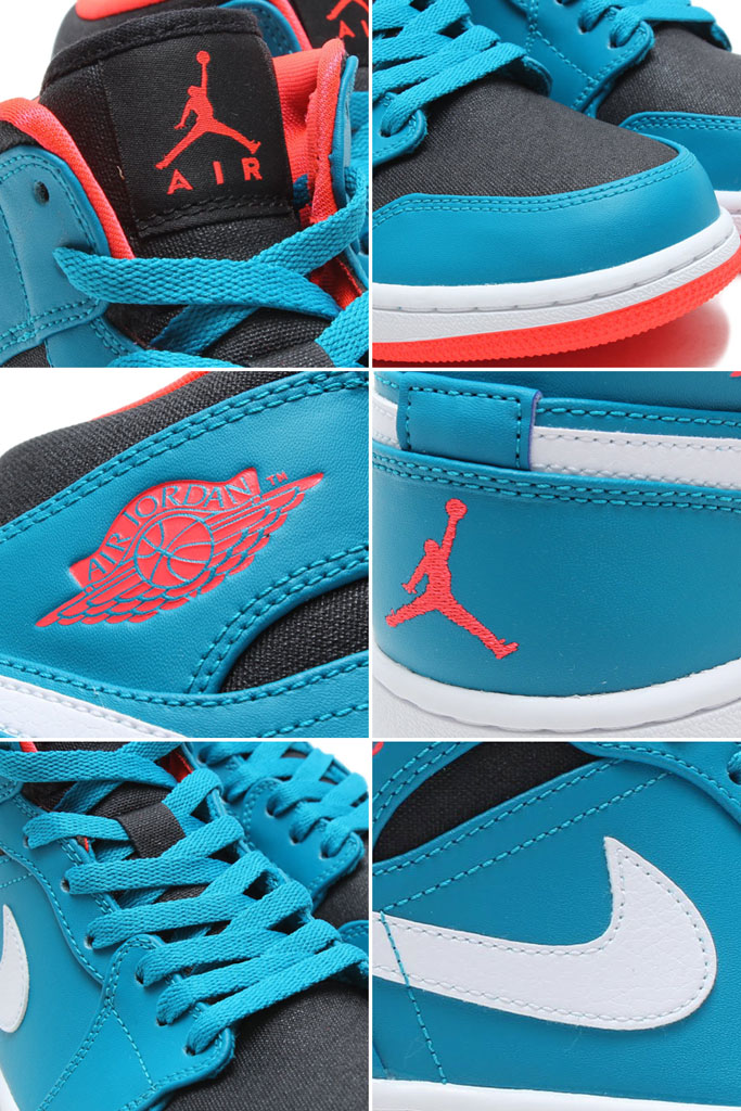 Jordan 1 sale mid tropical teal