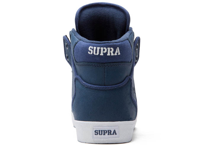 SUPRA Footwear Navy Waxed Suede (4)