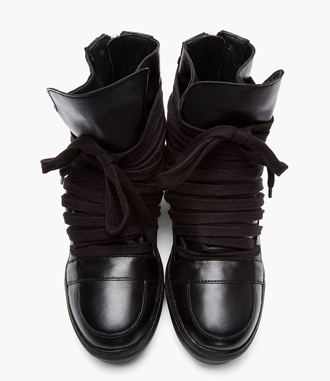 Kris Van Assche Extended Lace High Top Sneaker