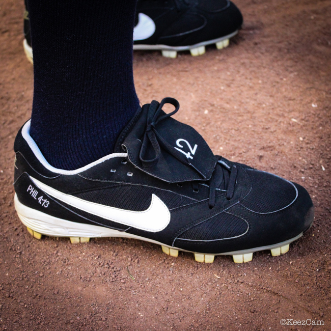 MLB Watch Mariano Rivera Nike Cooperstown final game close up