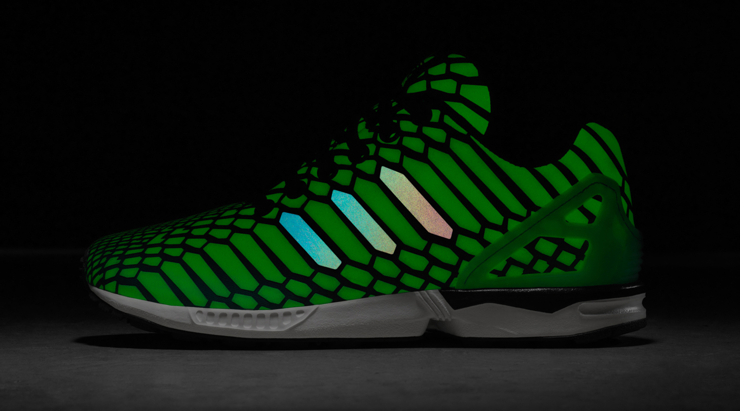 adidas zx flux xeno glow in the dark