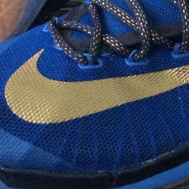 Nike KD VI 6 Elite Blue/Gold (2)