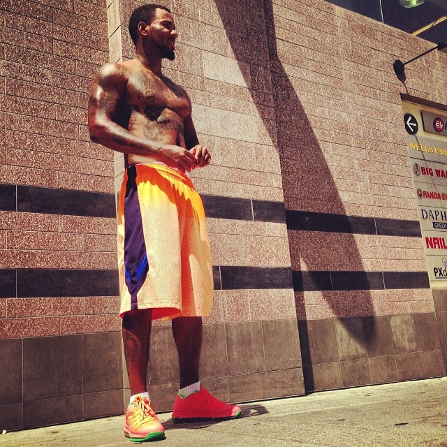 The Game wearing Nike LeBron10 Low Watermelon