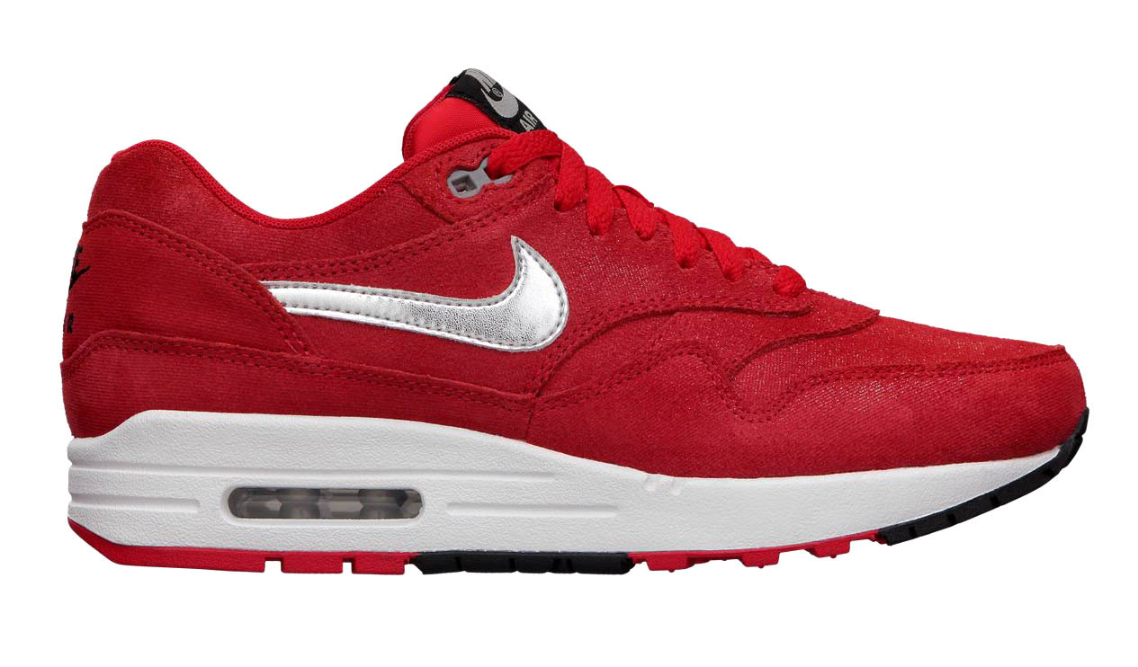 red and silver air max