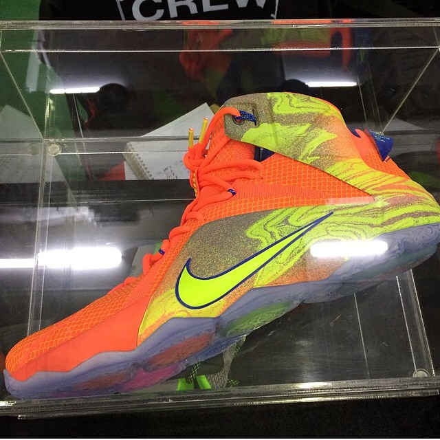 Nike LeBron XII 12 Orange/Silver-Yellow (4)