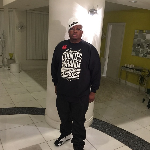 E40 wearing the Air Jordan XIV 14 Black Toe