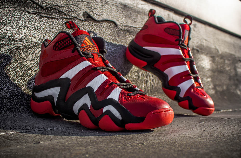 adidas Crazy 8 Black White and University Red Complex