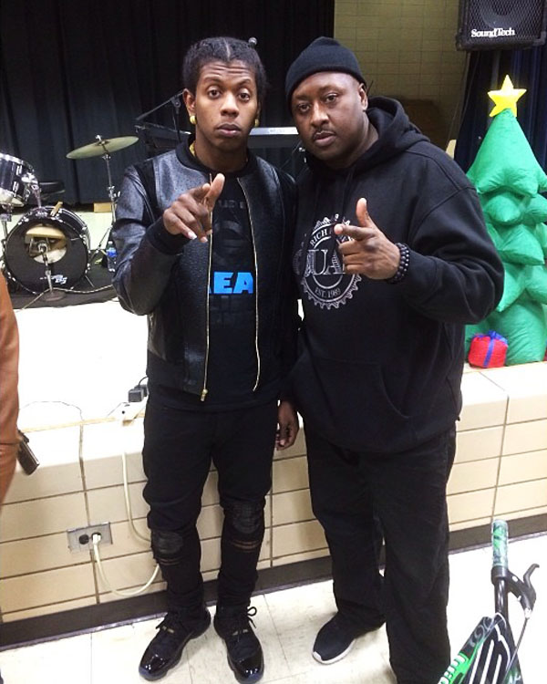 Trinidad James wearing Air Jordan 11 Retro Gamma Blue