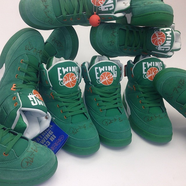 patrick ewing shoes green