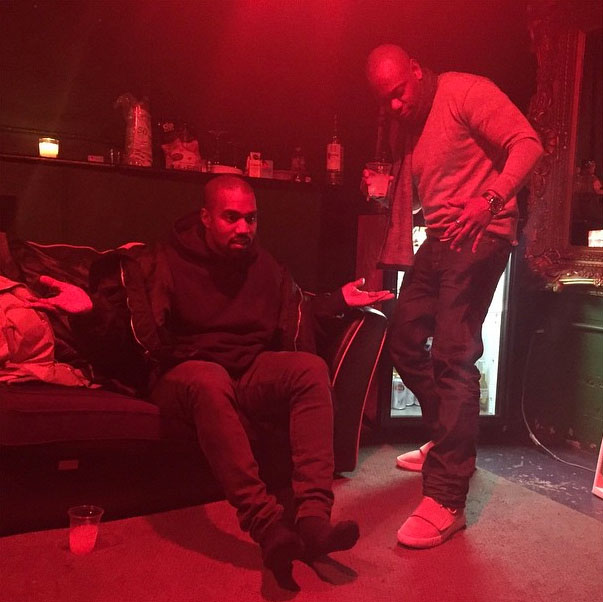 Dave Chappelle wearing adidas Yeezy 750 Boost
