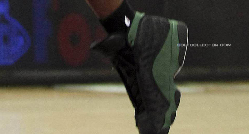 Air Jordan 13 XIII Black Green Ray Allen PE (4)