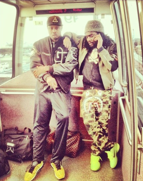 Wale wearing Nike Kobe 6 Grinch