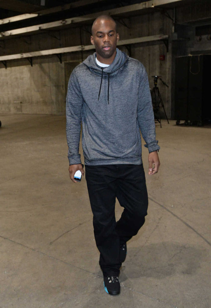 Jodie Meeks wearing Nike KD 6 Lifestyle Gamma Blue