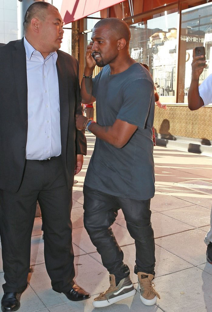 Kanye West Wears WTAPS x Vans Vault Sk8-Hi 