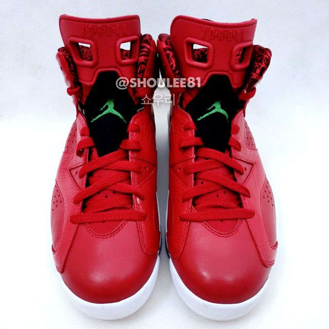 Air Jordan VI 6 Red Leather 694091-625 (2)