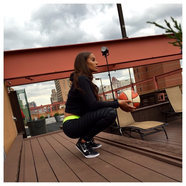 Skylar Diggins wearing Nike Kobe 9 EM