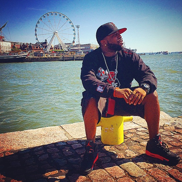 Big Boi wearing Air Jordan 3Lab5 Infrared