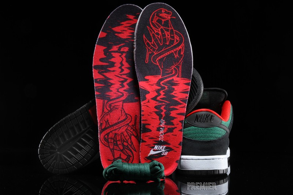 nike dunk sb low reptile gucci