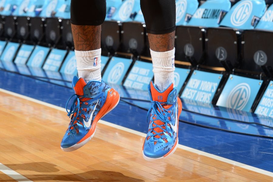 JR Smith wearing Blue Camo Nike Hyperdunk 2014 PE (7)