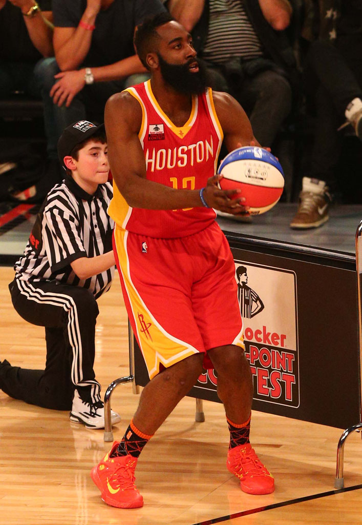 james harden orange shoes