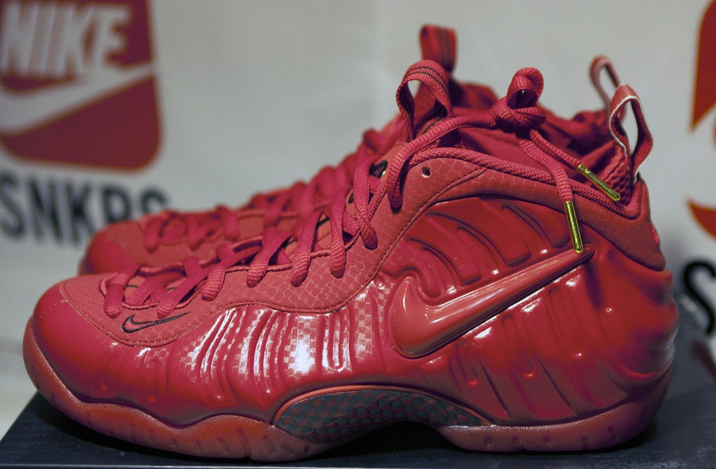 nike air foamposite pro gym red